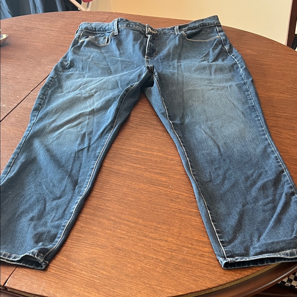 NYDJ Women's Cropped Ankle Jeans in Dark Blue Wash